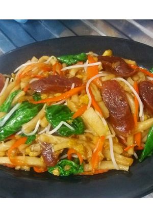 Foto resep ☡Non Halal☡ Kwetiaw Goreng Pork Sausage