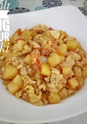 Foto resep Yumurtalı Patetes (Kentang Orek Telur ala Turki)