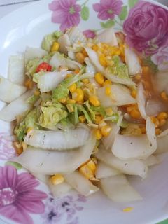 Foto resep Tumis Sawi Putih Jagung Manis