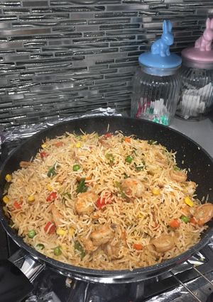 صورة لوصفة رز صيني بالخضار
