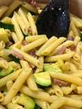 Penne speck e curcuma