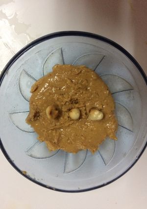 A picture of Peanut butter full of protein.