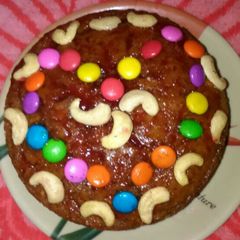 A picture of Eggless nut & fruit cake.