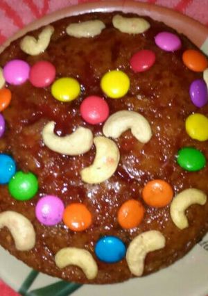 A picture of Eggless nut & fruit cake.