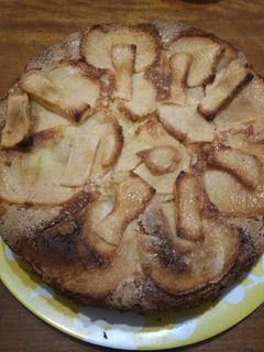 Una foto de Torta de manzana y coco rápida
