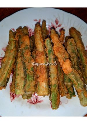 Gambar Tempura Kacang Bendi