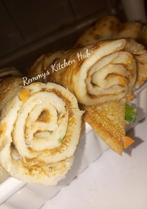 A picture of Vegetable Pancakes #WheatflourRecipeContest #My4WeeksChallenge.