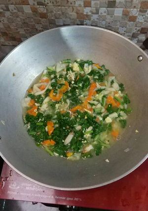Foto resep Sayur hijau wortel jamur untuk anak 12m+