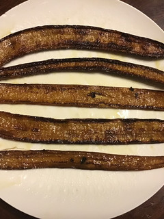 A picture of California Farm Organic Banana Peel Bacon.