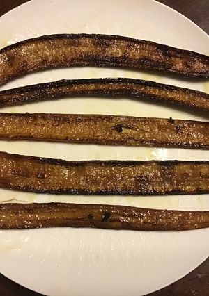 A picture of California Farm Organic Banana Peel Bacon.