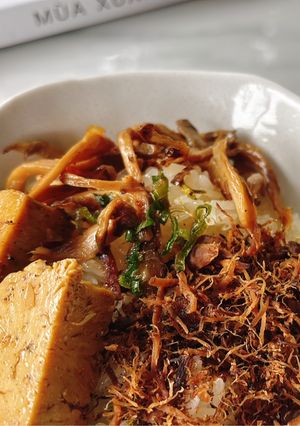 Hình của món Xôi mặn chay.