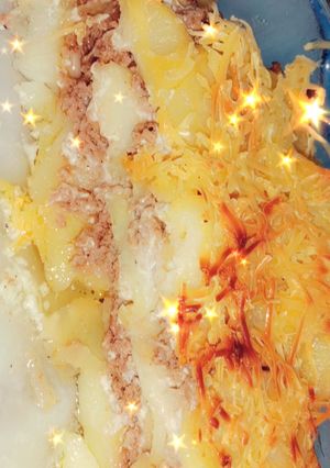 صورة لوصفة 🥔 غراتان بطاطا و لحم مرحي 🥔
