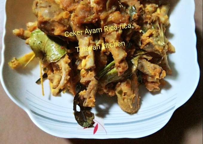 Ceker ayam Rica-rica