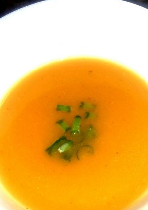 A picture of Hot Carrot soup.
