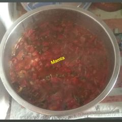A picture of मेथी टमाटर की सब्जी.