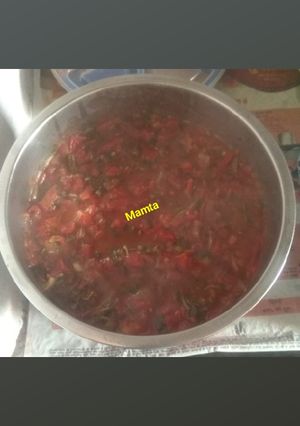 A picture of मेथी टमाटर की सब्जी.