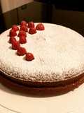 Torta al cioccolato con confettura di lamponi 🍫