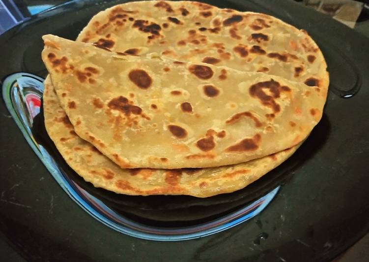 How to Make Favorite Soft layered carrot chapati