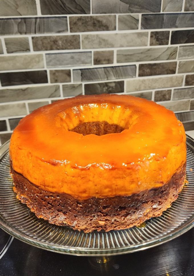 Una foto de Mi chocoflan (pastel imposible)