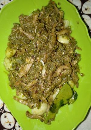 Foto resep Sambal ijo teri jengki