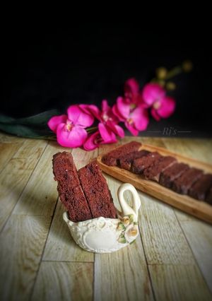 A picture of Ragi Chocolate Cranberry Biscotti.