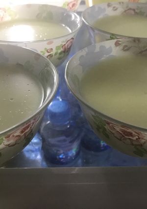 صورة لوصفة مهلبية لذيذة بجوز الهند🍵🍵🍵🍵