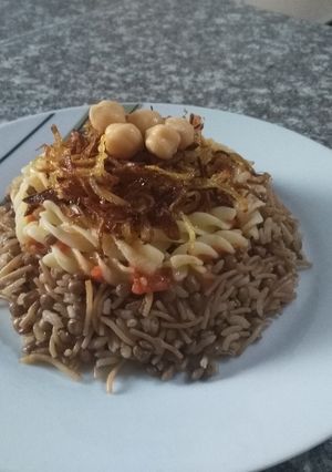 صورة لوصفة الكشري