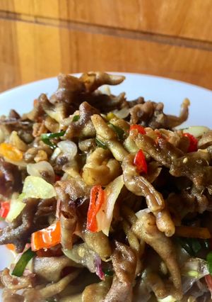 Foto resep Tumis usus ayam daun jeruk