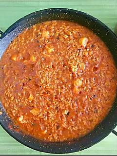Una foto de Arroz a banda Vegano