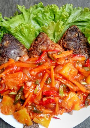 Foto resep Nila goreng asam pedas manis
