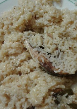 A picture of Hilsa pulao.