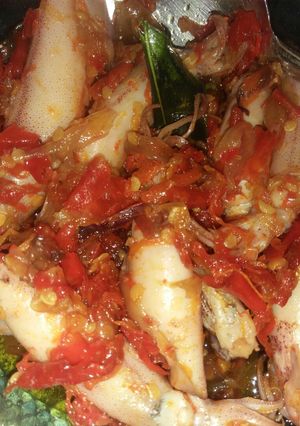 Foto resep Cumi asin sambal bawang