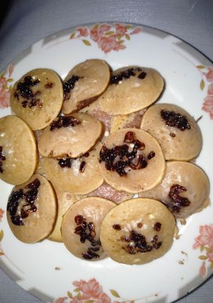 Foto resep Pancake mini stroberi coklat sederhana