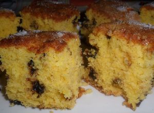 Una foto de Torta de mandarina en licuadora con chips de chocolate