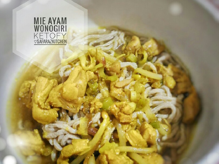 Ini dia! Resep buat Mie Ayam Wonogiri Ketofriendly yang nikmat