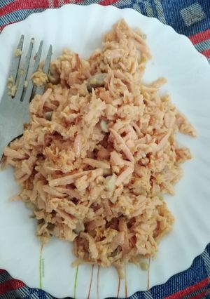 عکسی از دستور صبحانه با سوسیس