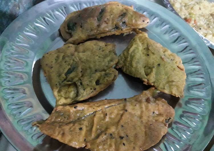 Easiest Way to Make Ultimate Spinach leaves fritters