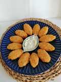 Kibbeh de lentejas rojas, bulgur y calabaza