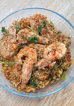 燕麥麥片蝦 的食譜成品照片