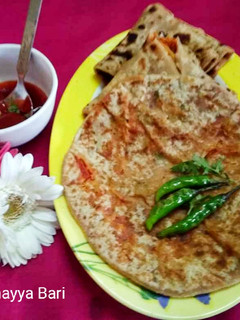 A picture of Carrot Paratha.