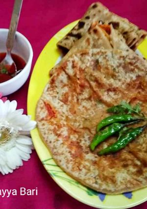 A picture of Carrot Paratha.