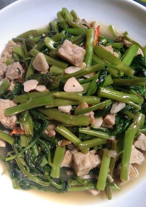 Foto resep Oseng Kangkung Tempe