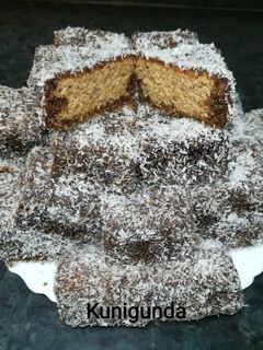 Kávés-kókuszos kocka recept fotója