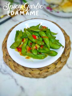 Foto resep Spicy Garlic Edamame