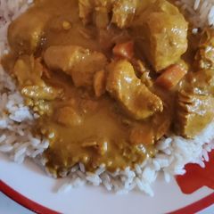 A picture of Pub style chicken curry.