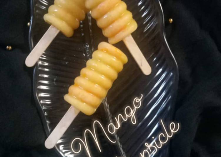 Recipe of Quick Mango coconut popsicle