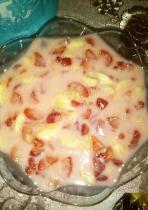 صورة لوصفة سلطة فواكه 🍌🍓