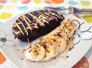 Una foto de mug cake saludable