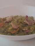 Purée de pois cassés au lard
