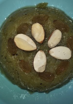 A picture of Aloo ka halwa.